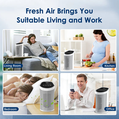 PureAir HEPA Air Purifier– Compact Air Cleaner for Bedrooms, Living Rooms & Offices