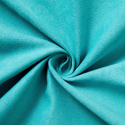 2 Packs Premium Faux Suede Decorative Throw Pillow Covers, Super Soft Square Pillow Case,Solid Cushion Cover for Couch/Sofa/Bedroom (18" X 18", Set of 2, Turquoise)