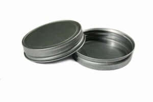 Pewter Lids For Mason Jars - Pack Of 12-0